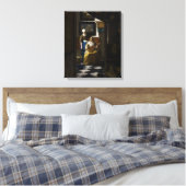 Johannes Vermeer - De liefdesbrief Canvas Afdruk (Insitu (Slaapkamer))