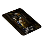 Johannes Vermeer - De liefdesbrief Magneet (Rechterzijde)