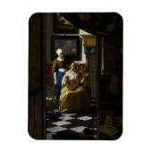 Johannes Vermeer - De liefdesbrief Magneet (Verticaal)