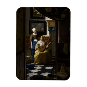 Johannes Vermeer - De liefdesbrief Magneet