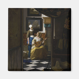Johannes Vermeer - De liefdesbrief Magneet