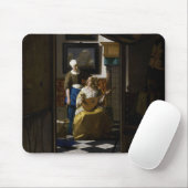 Johannes Vermeer - De liefdesbrief Muismat (Met muis)
