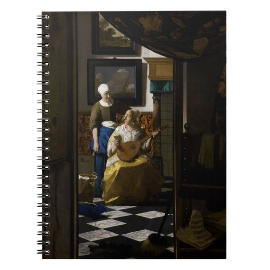 Johannes Vermeer - De liefdesbrief Notitieboek (Voorkant)