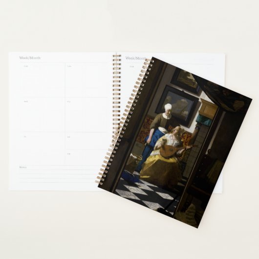Johannes Vermeer - De liefdesbrief Planner (Display)
