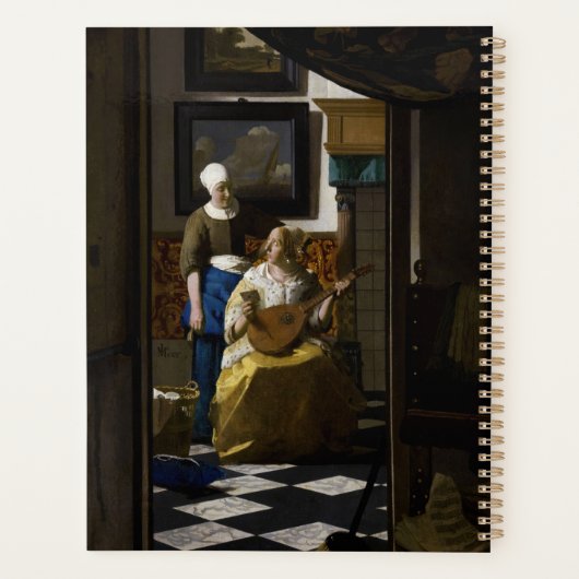 Johannes Vermeer - De liefdesbrief Planner (Achterkant)