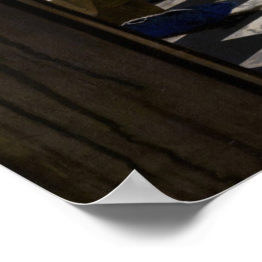 Johannes Vermeer - De liefdesbrief Poster (Hoek)