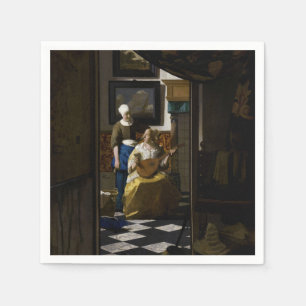 Johannes Vermeer - De liefdesbrief Servet