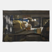 Johannes Vermeer - De liefdesbrief Theedoek (Horizontaal)