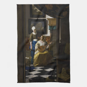Johannes Vermeer - De liefdesbrief Theedoek