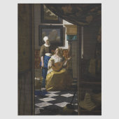 Johannes Vermeer - De liefdesbrief Tissuepapier