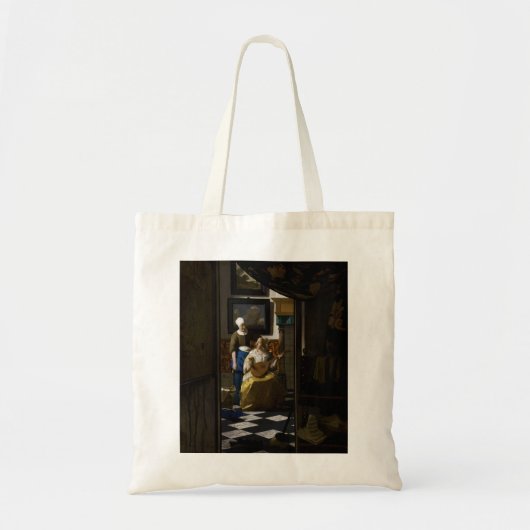 Johannes Vermeer - De liefdesbrief Tote Bag (Voorkant)
