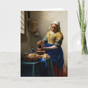 Johannes Vermeer - De Melkmeid Ansichtkaart Kaart