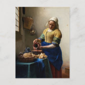 Johannes Vermeer - De Melkmeid Briefkaart (Voorkant)