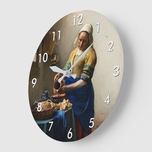 Johannes Vermeer - De Melkmeid Grote Klok (Hoek)