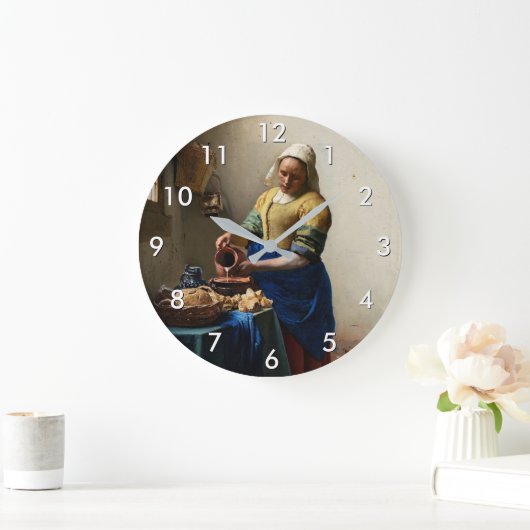 Johannes Vermeer - De Melkmeid Grote Klok (Huis)