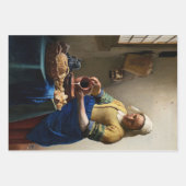 Johannes Vermeer - De Melkmeid Inpakpapier Vel (Voorkant)