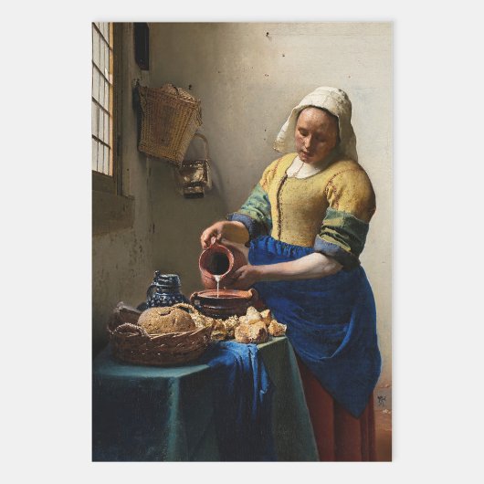 Johannes Vermeer - De Melkmeid Inpakpapier Vel