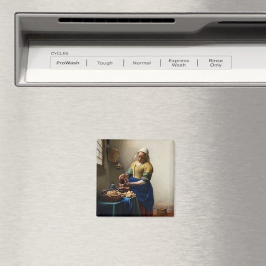 Johannes Vermeer - De Melkmeid Magneet (Insitu (Vaatwasser))