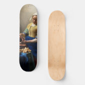 Johannes Vermeer - De Melkmeid Persoonlijk Skateboard (Voorkant)