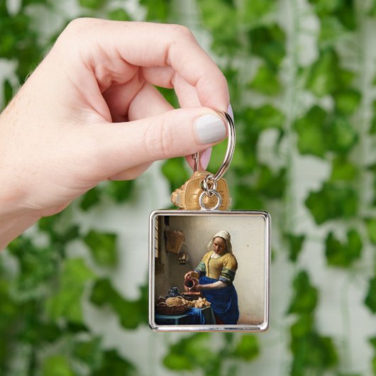 Johannes Vermeer - De Melkmeid Sleutelhanger (Hand)