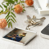 Johannes Vermeer - De Melkmeid Sleutelhanger (Zijkant)