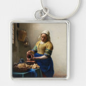 Johannes Vermeer - De Melkmeid Sleutelhanger (Voorkant)