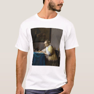 Johannes Vermeer - Een dame die een brief schrijft T-shirt