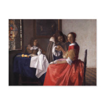 Johannes Vermeer - Een dame en twee heren