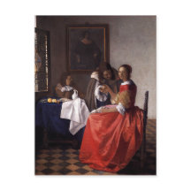 Johannes Vermeer - Een dame en twee heren
