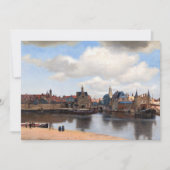 Johannes Vermeer - Gezicht op Delft Bedankkaart (Voorkant)