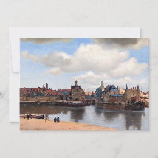 Johannes Vermeer - Gezicht op Delft Bedankkaart (Voorkant)
