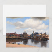 Johannes Vermeer - Gezicht op Delft Bedankkaart (Voorkant / Achterkant)