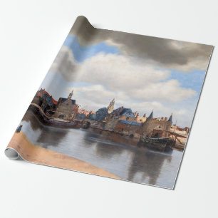Johannes Vermeer - Gezicht op Delft Cadeaupapier