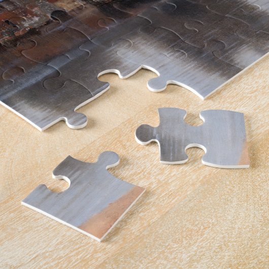 Johannes Vermeer - Gezicht op Delft Legpuzzel (Zijkant)