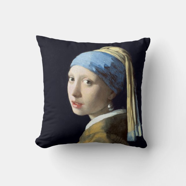 Johannes Vermeer Girl met een parel Kussen (Voorkant)