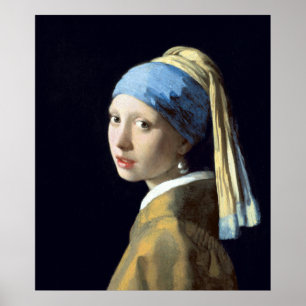 Johannes Vermeer Girl met een parel Poster
