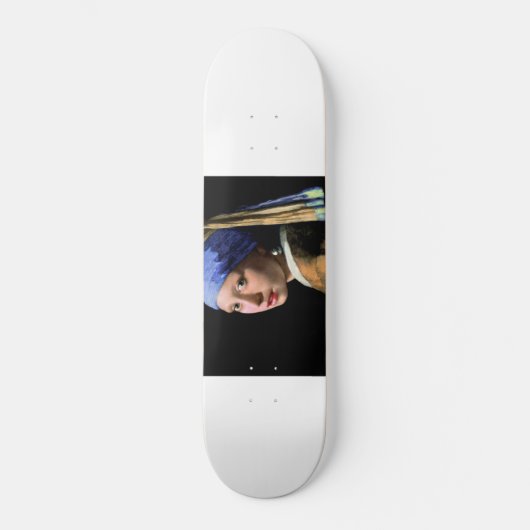 Johannes Vermeer Girl with a Pearl Earring Persoonlijk Skateboard (Voorkant)