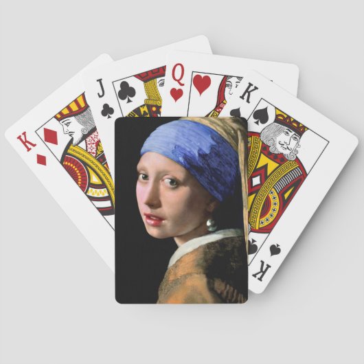 Johannes Vermeer Girl with a Pearl Earring Pokerkaarten (Achterkant)