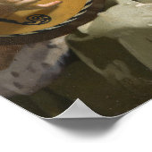 Johannes Vermeer - Gitarist Poster (Hoek)