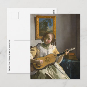 Johannes Vermeer - Guitar Player Briefkaart