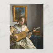 Johannes Vermeer - Guitar Player Briefkaart (Voorkant)