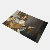Johannes Vermeer - Guitar Player Deurmat (Schuin)