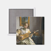 Johannes Vermeer - Guitar Player Magneet (Voorkant / Achterkant)