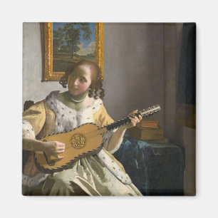 Johannes Vermeer - Guitar Player Magneet