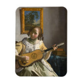 Johannes Vermeer - Guitar Player Magneet (Verticaal)