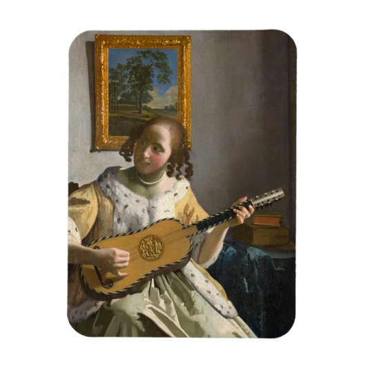 Johannes Vermeer - Guitar Player Magneet (Verticaal)