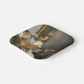 Johannes Vermeer - Guitar Player Papieren Bordje (Gebogen)