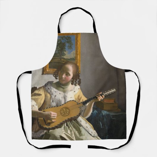 Johannes Vermeer - Guitar Player Schort (Voorkant)