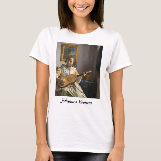 Johannes Vermeer - Guitar Player T-shirt (Voorkant)