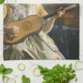 Johannes Vermeer - Guitar Player Theedoek (Gevouwen)